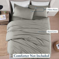 Hotel Soft Microfiber Duvet Cover Set-2000TC Quilt Cover Set & Pillowcases -1 Donna Cover Zipper Closure & 1 x Pillowcases-Breathable Bedding - Wrinkle, Fade, Stain Resistant(Grey,King Single)
