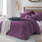 Hotel Soft Microfiber Duvet Cover Set-2000TC Quilt Cover Set & Pillowcases -1 Donna Cover Zipper Closure & 1 x Pillowcases-Breathable Bedding - Wrinkle, Fade, Stain Resistant(Purple,Queen)