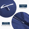 Hotel Soft Microfiber Duvet Cover Set-2000TC Quilt Cover Set & Pillowcases -1 Donna Cover Zipper Closure & 1 x Pillowcases-Breathable Bedding - Wrinkle, Fade, Stain Resistant(Royal blue,Single)