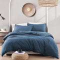 Hotel Soft Microfiber Duvet Cover Set-2000TC Quilt Cover Set & Pillowcases -1 Donna Cover Zipper Closure & 1 x Pillowcases-Breathable Bedding - Wrinkle, Fade, Stain Resistant(Ocean,Super King)