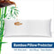 Waterproof Bamboo Pillow Protector Cover,100% Bug Water Proof Zippered Pillow Cases Body Size (1 Pack, White,50cm x 150cm)
