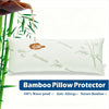 Waterproof Bamboo Pillow Protector Cover,100% Bug Water Proof Zippered Pillow Cases Body Size (1 Pack,Green,50cm x 150cm)