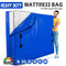 Mattress Bag Mattresses Protector Plastic Moving Storage Dust Cover Carry Bed Waterproof Zipper Packing Reusable Disposal, Extra Thick Heavy Duty, with Handles(King Single)