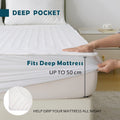 Heated Mattress Pad - Bedding Electric Blanket with 9 Heat Setting & 9-Hour Auto Off, Heated Mattress Pad-Machine Washable Fully Fitted Heating Pad with Overheat Protection , 800GSM Non Woven Fabric-fitted sheet cover(King Single)
