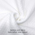 Waterproof Bamboo Pillow Protector Cover, 100% Bug Water Proof Zippered Pillow Cases Standard/Queen Size ( 2 Pack,White,48cm x 74cm)