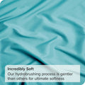 Hotel Quality Fitted Sheet - 1 Piece Fitted Sheet  -Breathable Bedding - Wrinkle, Fade, Stain Resistant- 16inch/40cm Deep Pocket Fitted Bed Sheet-Wrinkle and Fade Resistant,(Ice blue,Double)
