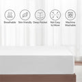Hotel Quality Fitted Sheet - 1 Piece Fitted Sheet  -Breathable Bedding - Wrinkle, Fade, Stain Resistant- 16inch/40cm Deep Pocket Fitted Bed Sheet-Wrinkle and Fade Resistant,(White,King)