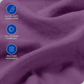 Hotel Quality Fitted Sheet - 1 Piece Fitted Sheet  -Breathable Bedding - Wrinkle, Fade, Stain Resistant- 16inch/40cm Deep Pocket Fitted Bed Sheet-Wrinkle and Fade Resistant,(Purple,King Single)