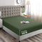 Hotel Quality Fitted Sheet - 1 Piece Fitted Sheet  -Breathable Bedding - Wrinkle, Fade, Stain Resistant- 16inch/40cm Deep Pocket Fitted Bed Sheet-Wrinkle and Fade Resistant,(Olive green,Queen)