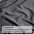 Hotel Quality Fitted Sheet - 1 Piece Fitted Sheet  -Breathable Bedding - Wrinkle, Fade, Stain Resistant- 16inch/40cm Deep Pocket Fitted Bed Sheet-Wrinkle and Fade Resistant,(Dark gray,Queen)
