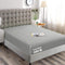 Hotel Quality Fitted Sheet - 1 Piece Fitted Sheet  -Breathable Bedding - Wrinkle, Fade, Stain Resistant- 16inch/40cm Deep Pocket Fitted Bed Sheet-Wrinkle and Fade Resistant,(Silver-gray,Queen)