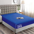 Hotel Quality Fitted Sheet - 1 Piece Fitted Sheet  -Breathable Bedding - Wrinkle, Fade, Stain Resistant- 16inch/40cm Deep Pocket Fitted Bed Sheet-Wrinkle and Fade Resistant,(Royal blue,Single)