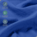 Hotel Quality Fitted Sheet - 1 Piece Fitted Sheet  -Breathable Bedding - Wrinkle, Fade, Stain Resistant- 16inch/40cm Deep Pocket Fitted Bed Sheet-Wrinkle and Fade Resistant,(Royal blue,Single)
