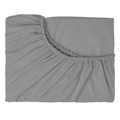 Hotel Quality Fitted Sheet - 1 Piece Fitted Sheet  -Breathable Bedding - Wrinkle, Fade, Stain Resistant- 16inch/40cm Deep Pocket Fitted Bed Sheet-Wrinkle and Fade Resistant,(Grey,Super King)