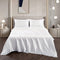 Art Silk Satin Sheet Set Hotel 4 Pieces Fitted/Flat Sheet Bedding Set-Luxury Soft Silky Sheets for Hair and Skin, Similar to Silk Bed Sheets Set 4 Pieces(Double,White)