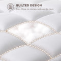 1000GSM Mattress Topper Viscose Derived from Bamboo, Thick Pillowtop Fitted Mattress Cover with 45cm Deep Skirt - Machine Washable Hypoallergenic(King,white)
