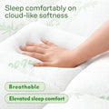 800GSM Mattress Topper Viscose Derived from Bamboo, Thick Pillowtop Fitted Mattress Cover with 45cm Deep Skirt - Machine Washable Hypoallergenic(Super King,Green)