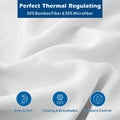 3 Piece Hotel Bamboo Cooling Sheet Set -Ultra Soft 2000TC Breathable Bed Sheets Set with 37 Centimetre Deep Pocket-Cooling Sheets for Hot Sleepers(White,King Single)