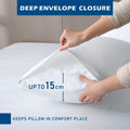 4 Piece Hotel Bamboo Cooling Sheet Set -Ultra Soft 2000TC Breathable Bed Sheets Set with 37 Centimetre Deep Pocket-Cooling Sheets for Hot Sleepers(White,Super King)