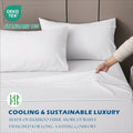 4 Piece Hotel Bamboo Cooling Sheet Set -Ultra Soft 2000TC Breathable Bed Sheets Set with 37 Centimetre Deep Pocket-Cooling Sheets for Hot Sleepers(White,Super King)