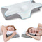 Bamboo Cervical Pillow for Neck and Shoulder Pain Relief Ergonomic Bed Pillow, Cooling Ergonomic Memory Foam Pillow Butterfly Shape for Side Back Stomach Sleeping Use with Breathable Cooling Pillowcase