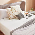 2000TC Hotel Quality Fitted Sheets - 2 Piece Fitted Sheets  -Breathable Bedding - Wrinkle, Fade, Stain Resistant- 16inch/40cm Deep Pocket Fitted Bed Sheets-Wrinkle and Fade Resistant,(White,Double)