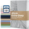 2000TC Hotel Quality Fitted Sheets - 2 Piece Fitted Sheets  -Breathable Bedding - Wrinkle, Fade, Stain Resistant- 16inch/40cm Deep Pocket Fitted Bed Sheets-Wrinkle and Fade Resistant,(Silver-gray,Queen)