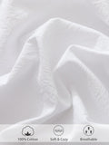 100% Cotton Fitted Sheet - Super Soft 40cm Deep Pocket Bottom Sheets - White Elastic Sheet（Queen,White)