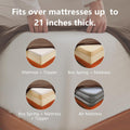 Hotel Soft Bed Sheet Set- Bedding Sheets & Pillowcases -Breathable Bedding - Wrinkle, Fade, Stain Resistant-Deep Pocket Flat Fitted Bed Sheet Set(Chocolate,Double)