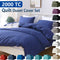 Hotel Soft Microfiber Duvet Cover Set-2000TC Quilt Cover Set & Pillowcases -1 Donna Cover Zipper Closure & 1 x Pillowcases-Breathable Bedding - Wrinkle, Fade, Stain Resistant(Royal blue,King)