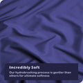 Hotel Soft Microfiber Duvet Cover Set-2000TC Quilt Cover Set & Pillowcases -1 Donna Cover Zipper Closure & 1 x Pillowcases-Breathable Bedding - Wrinkle, Fade, Stain Resistant(Royal blue,King)