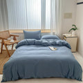 Hotel Soft Microfiber Duvet Cover Set-2000TC Quilt Cover Set & Pillowcases -1 Donna Cover Zipper Closure & 1 x Pillowcases-Breathable Bedding - Wrinkle, Fade, Stain Resistant(Ocean,King)