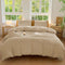 Hotel Soft Microfiber Duvet Cover Set-2000TC Quilt Cover Set & Pillowcases -1 Donna Cover Zipper Closure & 1 x Pillowcases-Breathable Bedding - Wrinkle, Fade, Stain Resistant(Camel Beige,King)