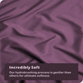 Hotel Soft Microfiber Duvet Cover Set-2000TC Quilt Cover Set & Pillowcases -1 Donna Cover Zipper Closure & 1 x Pillowcases-Breathable Bedding - Wrinkle, Fade, Stain Resistant(Purple,King)