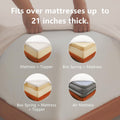 Hotel Soft Bed Sheet Set- Bedding Sheets & Pillowcases -Breathable Bedding - Wrinkle, Fade, Stain Resistant-Deep Pocket Flat Fitted Bed Sheet Set(White,King)