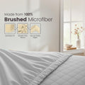 Hotel Quality Fitted Sheet - 1 Piece Fitted Sheet  -Breathable Bedding - Wrinkle, Fade, Stain Resistant- 16inch/40cm Deep Pocket Fitted Bed Sheet-Wrinkle and Fade Resistant,(Silver-gray,Queen)