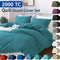 Hotel Soft Microfiber Duvet Cover Set-2000TC Quilt Cover Set & Pillowcases -1 Donna Cover Zipper Closure & 1 x Pillowcases-Breathable Bedding - Wrinkle, Fade, Stain Resistant(Biscay blue,Single)