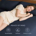 Hotel Soft Bed Sheet Set- Bedding Sheets & Pillowcases -Breathable Bedding - Wrinkle, Fade, Stain Resistant-Deep Pocket Flat Fitted Bed Sheet Set(Navy,Single)