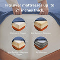 Hotel Soft Bed Sheet Set- Bedding Sheets & Pillowcases -Breathable Bedding - Wrinkle, Fade, Stain Resistant-Deep Pocket Flat Fitted Bed Sheet Set(Navy,Single)