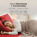 Hotel Quality Fitted Sheet - 1 Piece Fitted Sheet  -Breathable Bedding - Wrinkle, Fade, Stain Resistant- 16inch/40cm Deep Pocket Fitted Bed Sheet-Wrinkle and Fade Resistant,(Red,Single)