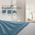Hotel Quality Fitted Sheet - 1 Piece Fitted Sheet  -Breathable Bedding - Wrinkle, Fade, Stain Resistant- 16inch/40cm Deep Pocket Fitted Bed Sheet-Wrinkle and Fade Resistant,(Ocean,Single)