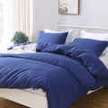 Hotel Soft Microfiber Duvet Cover Set-2000TC Quilt Cover Set & Pillowcases -1 Donna Cover Zipper Closure & 1 x Pillowcases-Breathable Bedding - Wrinkle, Fade, Stain Resistant(Royal blue,Super King)