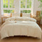 Hotel Soft Microfiber Duvet Cover Set-2000TC Quilt Cover Set & Pillowcases -1 Donna Cover Zipper Closure & 1 x Pillowcases-Breathable Bedding - Wrinkle, Fade, Stain Resistant(Cream White,Super King)