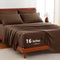 Hotel Soft Bed Sheet Set- Bedding Sheets & Pillowcases -Breathable Bedding - Wrinkle, Fade, Stain Resistant-Deep Pocket Flat Fitted Bed Sheet Set(Chocolate,Super King)