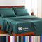 Hotel Soft Bed Sheet Set- Bedding Sheets & Pillowcases -Breathable Bedding - Wrinkle, Fade, Stain Resistant-Deep Pocket Flat Fitted Bed Sheet Set(Biscay blue,Super King)