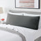 Ultra Soft Microfiber Body Pillow Cover/Pillowcases with Envelope-style pocket (50cm x 150cm Body Pillow Cover,Dark gray)