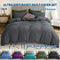 3 Piece Hotel Soft Microfiber Quilt Cover Set-2000TC Duvet/Donna Cover Set & Pillowcases -1 Quilt Cover Zipper Closure & 1 x Pillowcases-Breathable Bedding - Wrinkle, Fade, Stain Resistant(Dark gray,Double)