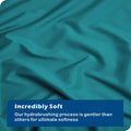 3 Piece Hotel Soft Microfiber Quilt Cover Set-2000TC Duvet/Donna Cover Set & Pillowcases -1 Quilt Cover Zipper Closure & 1 x Pillowcases-Breathable Bedding - Wrinkle, Fade, Stain Resistant(Biscay blue,Double)