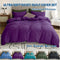 3 Piece Hotel Soft Microfiber Quilt Cover Set-2000TC Duvet/Donna Cover Set & Pillowcases -1 Quilt Cover Zipper Closure & 1 x Pillowcases-Breathable Bedding - Wrinkle, Fade, Stain Resistant(Purple,Double)
