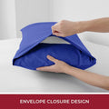 3 Piece Fitted Sheet Set- Fitted Sheet & Pillowcases -Breathable Bedding - Wrinkle, Fade, Stain Resistant- 40cm Deep Pocket Fitted Bed Sheet Set(Royal blue,Double)